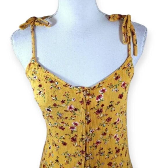 SKY & SPARROW YELLOW FLORAL DRESS SZ.S EUC - Picture 3 of 7